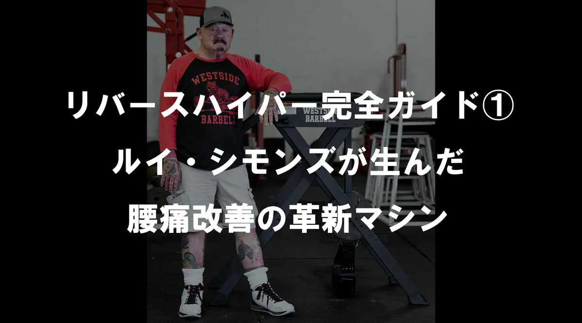 ハイパーバック　背筋　腰痛予防 リバースハイパー完全ガイド①：ルイ・シモンズが生んだ腰痛改善の革新