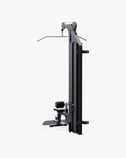 ELEIKO ラットプルダウン＆ローロウ コンボ 壁面設置型 120kg ブラックの背面斜視