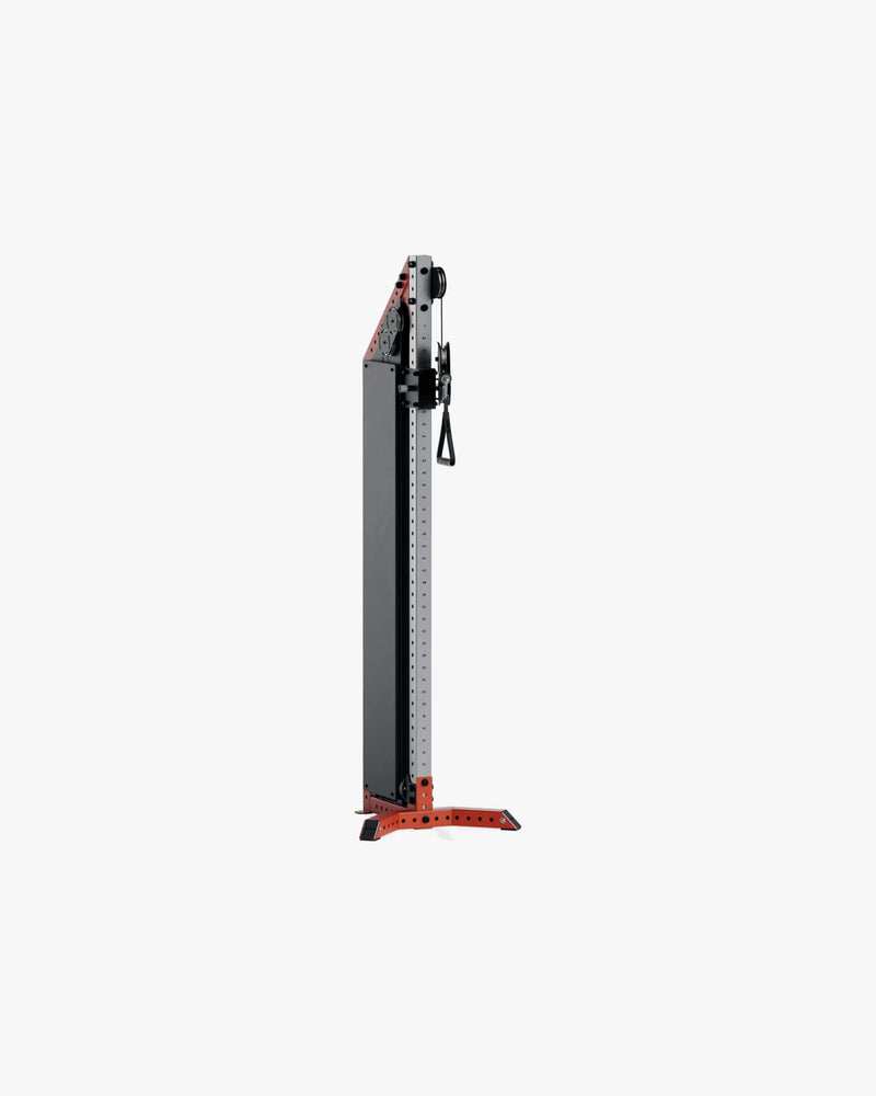 ELEIKO シングルアジャスタブルプーリー マルチステーション 90kg バーミリオンの正面斜視