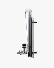 ELEIKO ラットプルダウン＆ローロウ コンボ 壁面設置型 120kg ホワイトのローロウ設定 背面斜視
