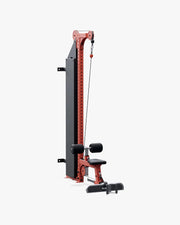 ELEIKO ラットプルダウン＆ローロウ コンボ 壁面設置型 バーミリオンのローロウ設定 正面斜視
