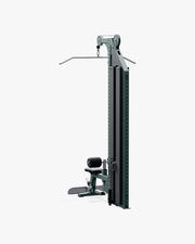 ELEIKO ラットプルダウン＆ローロウ コンボ マルチステーション型 ファーグリーンの背面斜視