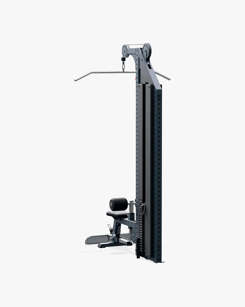 ELEIKO ラットプルダウン＆ローロウ コンボ マルチステーション型 ストロングブルーの背面斜視