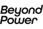 白背景に黒文字で「Beyond Power」と配置した、Beyond Power公式ブランドロゴのシンプルな横長デザイン