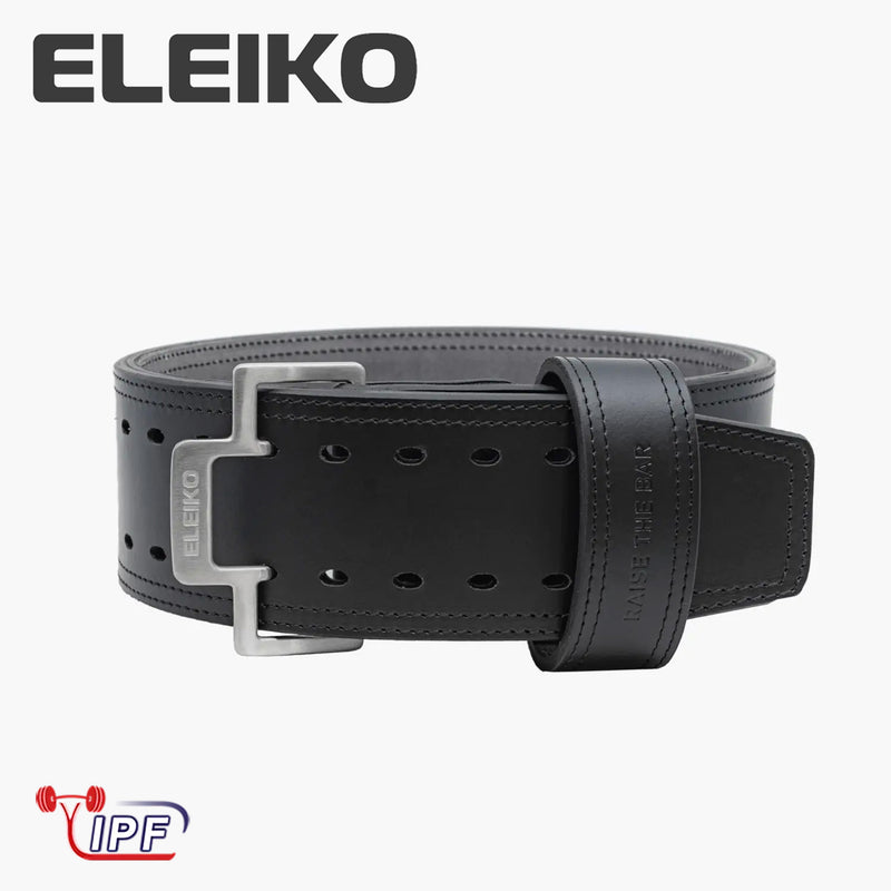 ELEIKO パワーリフティングベルト ブラック IPF公認品