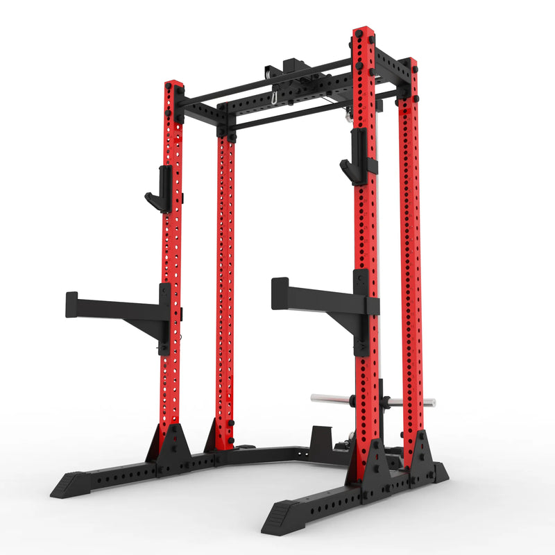 タイプ1.5_グロスレッド_プレートロード式ラットプルダウン/ローロウ