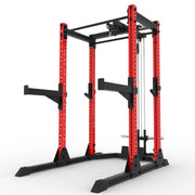 タイプ2_グロスレッド_プレートロード式ラットプルダウン/ローロウ