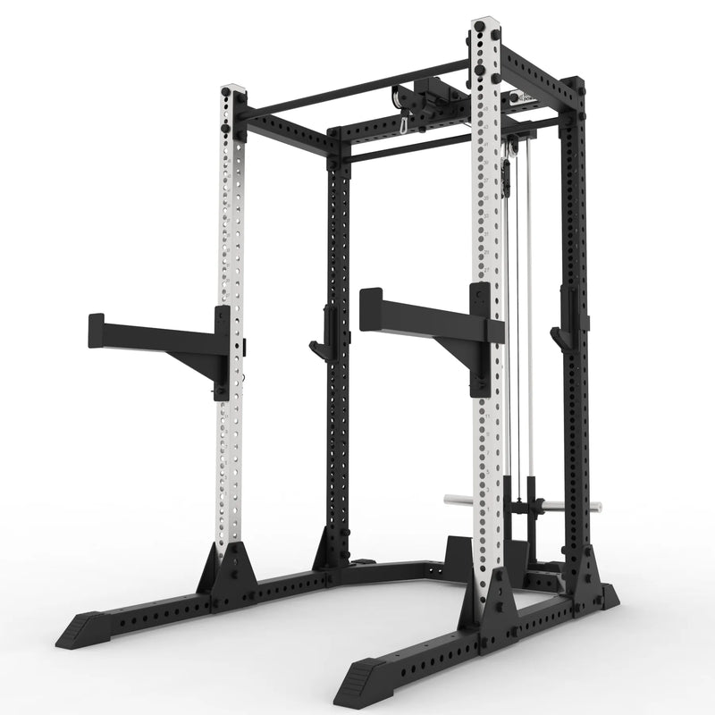 タイプ2_ステンレス＆ブラック_プレートロード式ラットプルダウン/ローロウ