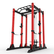 タイプ4_グロスレッド_プレートロード式ラットプルダウン/ローロウ