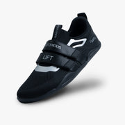 NOTORIOUS LIFT SUMO SOLE GEN5 ステルスカラー ベアフットリフティングシューズ 内側サイドから見た側面デザインとダブルストラップ固定構造