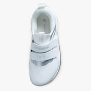 NOTORIOUS LIFT SUMO SOLE GEN5 ブリスホワイト ベアフットリフティングシューズ 真上から見たアッパー構造とダブルストラップ配置