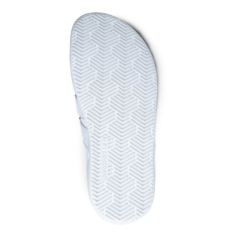 NOTORIOUS LIFT SUMO SOLE GEN5 ブリスホワイト ベアフットリフティングシューズ アウトソールを真下から捉えたグリップパターン構造