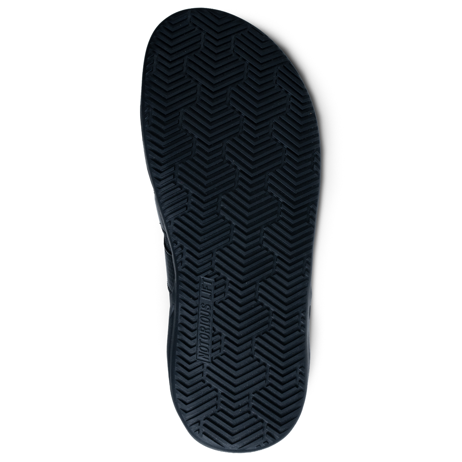 NOTORIOUS LIFT SUMO SOLE GEN5 ステルスカラー ベアフットリフティングシューズ アウトソール全体を真下から捉えたグリップパターン構造