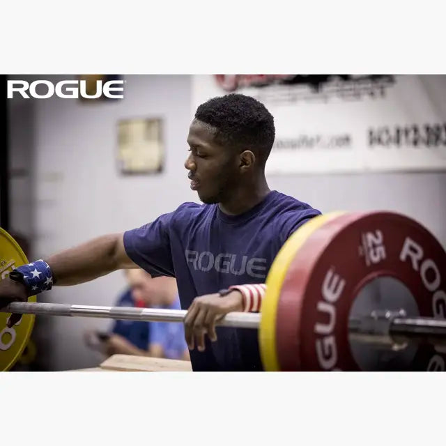 ROGUE 28MM IWFオリンピックウェイトリフティングバー ブライトジンク IWF公認品