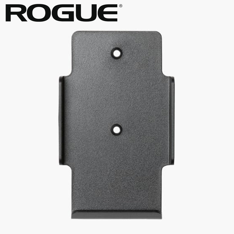 ROGUE エコーバイク スマートフォンホルダー ブラックカラーを正面から捉えた単体ビュー。スマートフォンを固定するスチール製ホルダーの形状や取付穴、保持部分の構造が確認できる構成