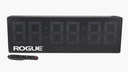 ROGUE エコージムタイマー2.0 ブラック本体と付属リモコンを正面から並べた全体ビュー、セット内容を確認できる構図