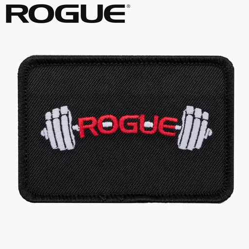 ブラックカラーのROGUE ストレングスクラブパッチを正面から捉えたデザインディテール付きアパレルアクセサリー商品カット