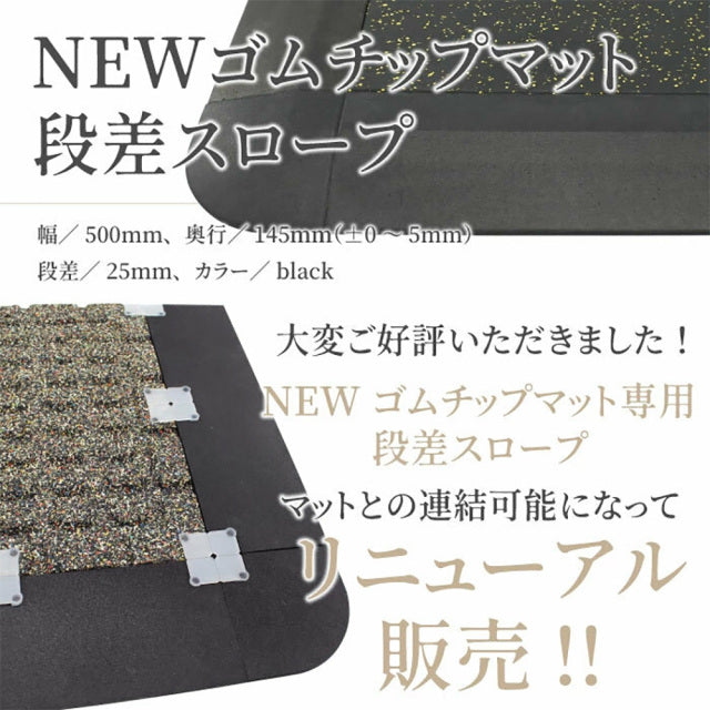 SLDS ジョイントラバーチップマット段差パーツ