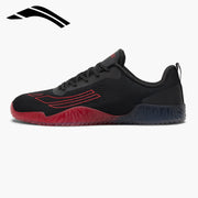 AVANCUS APEX POWER V3.0 ブレッドのベアフットシューズを左側面から捉え、アッパーの通気構造と前足部から踵にかけての薄型ソール形状が確認できるサイドビュー