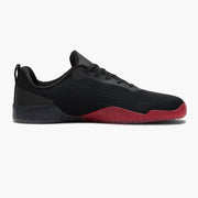 AVANCUS APEX POWER V3.0 ブレッドのベアフットシューズを右側面から捉え、ロゴラインの配置とミッドソールの形状、前足部の低重心設計が分かる横方向の構図