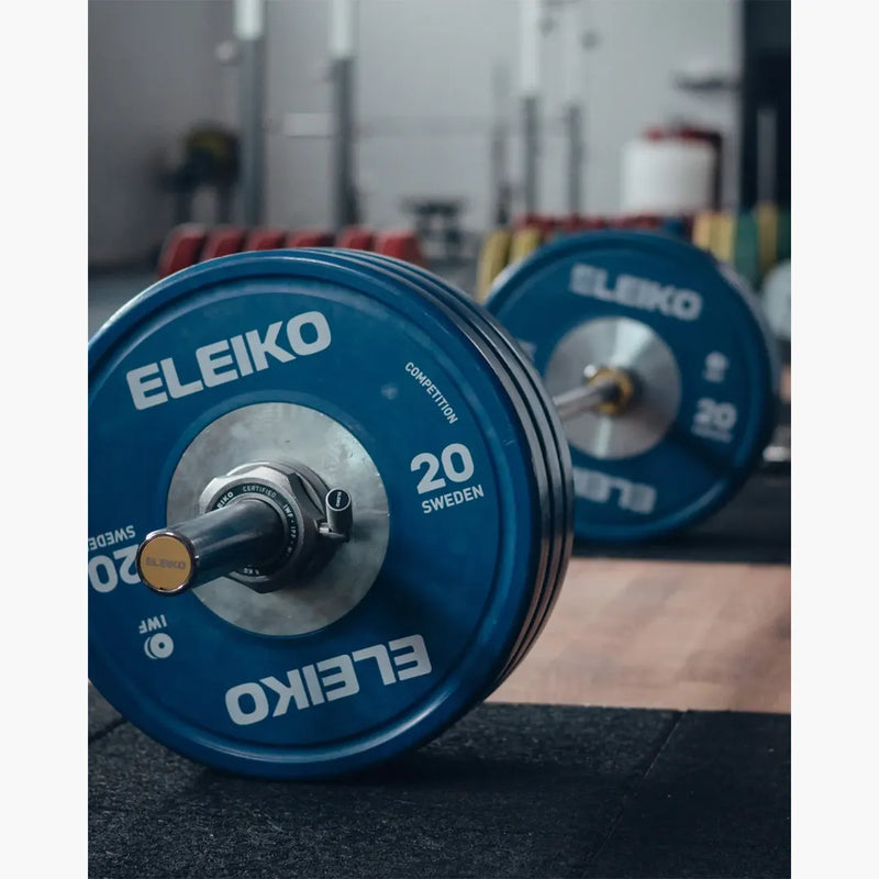 （空輸お取り寄せ商品）ELEIKO 新型ウェイトリフティングコンペティションバー IWF公認品 15kg [納期2-4週間]