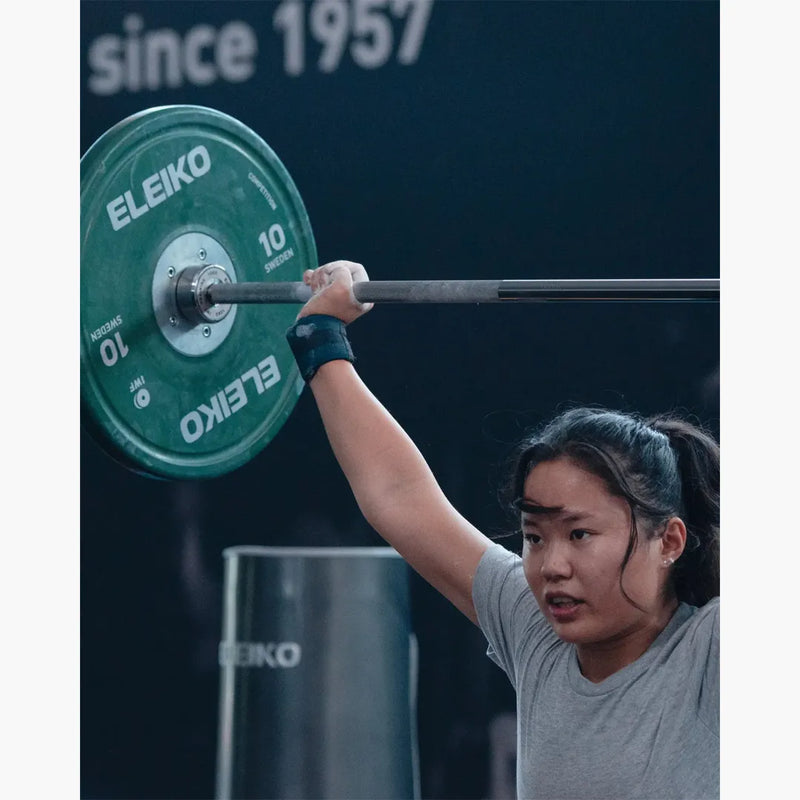 （空輸お取り寄せ商品）ELEIKO 新型ウェイトリフティング トレーニングバー IWF公認品 15kg [納期2-4週間]