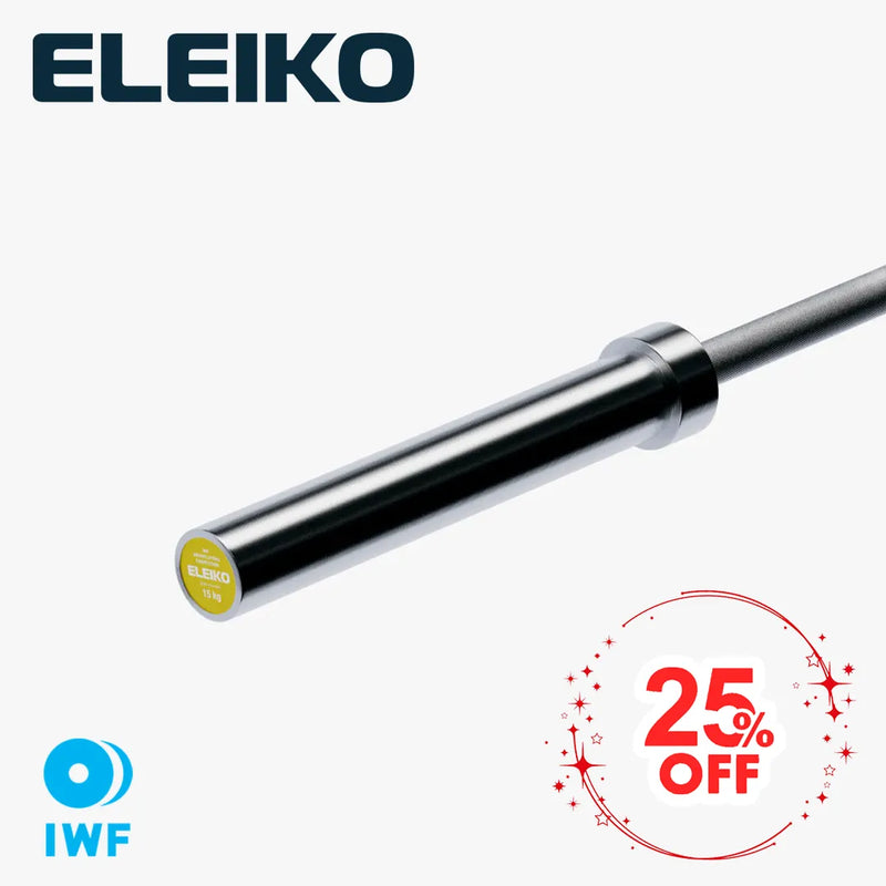 ELEIKO Weightlifting Competition Bar 15kg IWF Approved