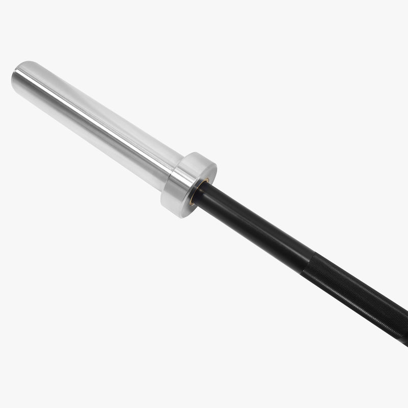 MBC ショートスリーブ パワーバー ブラック 片側スリーブを手前にした角度。コンパクトなスリーブ長とシャフトとの接続部が分かる視点