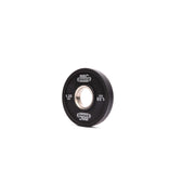 MBC ウレタングリッププレート 1.25kgを正面から捉えた単体構図。ブラックのウレタン外周とホワイト表記、中央スチールハブの仕上げが分かる視点。