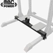 MBC オリジナルラック ベンチプロップ 斜め上視点 足置き面の位置と左右配置の違いが分かる使用イメージ