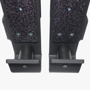 MBC オリジナルラック ローラーJ-カップ ブラック 正面クローズアップで高密度樹脂パッドと回転ローラー部を示すディテール