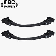 MBC オリジナルラック ストラップセーフティ ブラック 正面視点で左右ペア本体と高強度ストラップ全体を示すラックアクセサリー構成